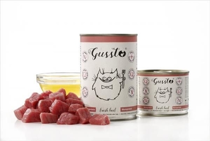 Attēls no GUSSTO Puszka karmy dla kota z woowin Fresh Beef 200g