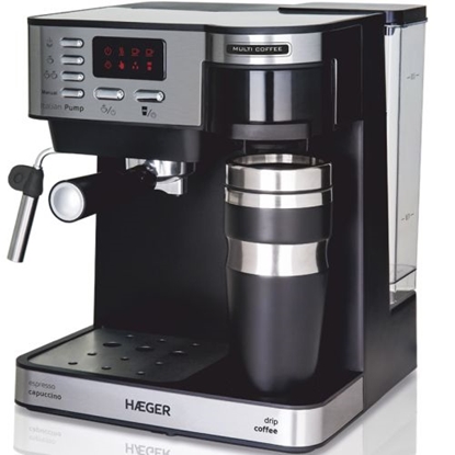 Изображение Haeger CM-145.008A Espresso and Filter Coffee Machine 1450 W