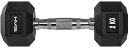 Attēls no HMS hantel Hex Pro gumowany 1 x 2 kg