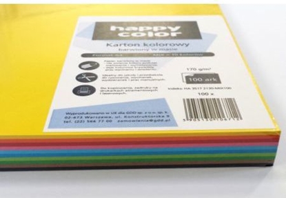 Изображение Happy Color Papier ksero A4 170g mix kolorów 100 arkuszy