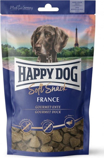 Изображение Happy Dog Soft Snack Francja, przysmak dla psów dorosych, kaczka, 100g, saszetka