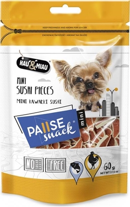 Изображение Hau&Miau Pausesnack przysmak dla psa, mini kawałki sushi 60g