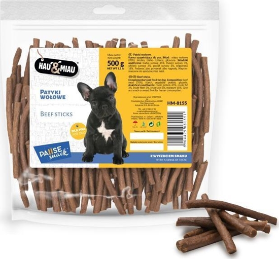 Изображение Hau&Miau Pausesnack przysmak dla psa, patyki woowe 500g