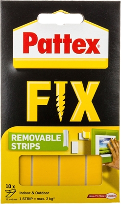Изображение Henkel Pattex FIX Usuwalne paski montażowe 10x40mm x 20mm - 1483610