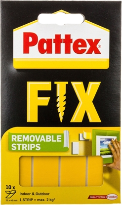 Изображение Henkel Pattex FIX Usuwalne paski montaowe 10x40mm x 20mm - 1483610