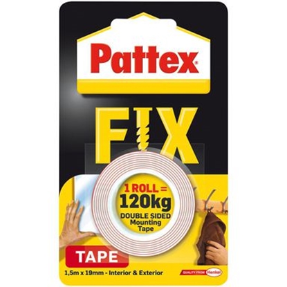 Picture of Henkel Pattex Tama naprawcza FIX 120 kg dwustronna 1,5m x 19mm (1486524)