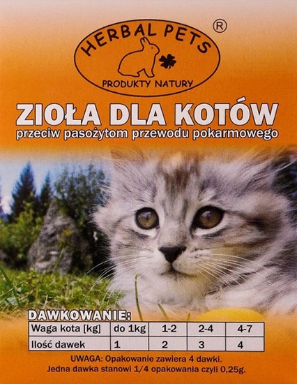 Picture of Herbal Pets PETS ZIOA PRZECIW PASOYTOM DLA KOTÓW