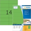 Изображение Herma Etiketten A4 grün 105x42,3mm Papier matt 1400 St.