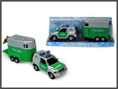 Picture of Hipo Auto metalowe policja z przyczepą (HXCL002)