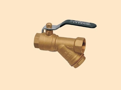 Изображение Hydroland Zawór kulowy wodny TYTAN 1" z filtrem - ZKWF-25-WW