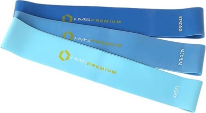 Attēls no HMS Mini Band GU04 Pro II Set róne poziomy oporu w zestawie wielokolorowy 3 szt.