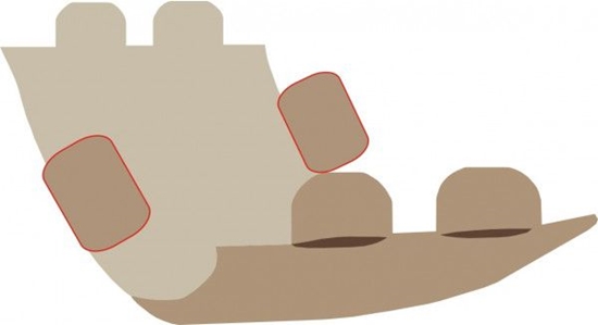 Picture of Hobbydog 190 Pokrowiec Samochodowy Z Bokami Szary