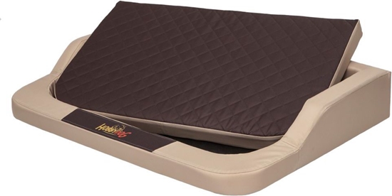 Изображение Hobbydog L (R1) Legowisko Medico Lux (Skaj) Beowy Z Brzowym Materacem