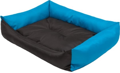 Изображение Hobbydog Legowisko Eco - Niebieskie boki i czarny materac XXL
