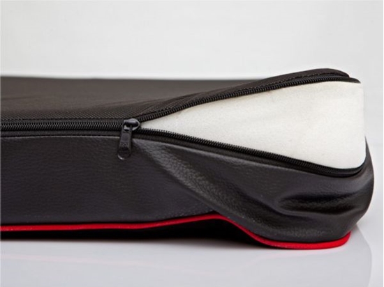 Изображение Hobbydog Materac Premium Czarna Kodura Z Czarn Eko Skór - L