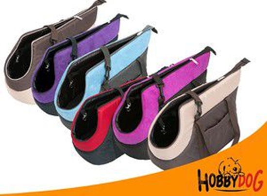 Picture of Hobbydog R1 Torba Czarny Z Róowym Szalem (Nubuk)