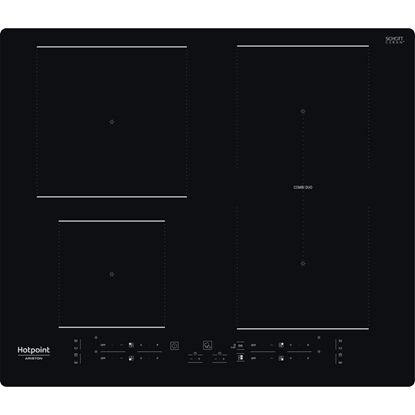 Picture of Hotpoint HB 4860B NE Black Built-in 59 cm Zone induction hob 4 zone(s)