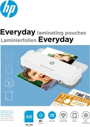 Picture of HP Folie laminacyjne HP EVERYDAY, A6, 80 mic, 25 szt., przezroczyste/poysk