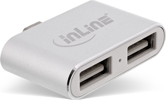 Изображение HUB USB InLine 2x USB-A 2.0 (33291I)