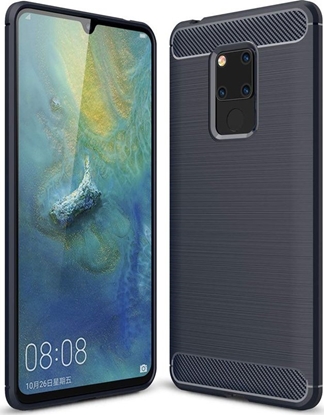 Attēls no Hurtel Carbon Case elastyczne etui pokrowiec Huawei Mate 20 niebieski uniwersalny