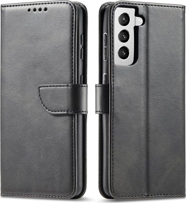Picture of Hurtel Magnet Case elegancki futerał etui pokrowiec z klapką i funkcją podstawki Samsung Galaxy S22+ (S22 Plus) czarny