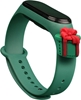 Изображение Hurtel Strap Xmas opaska do Xiaomi Mi Band 4 / Mi Band 3 silikonowy pasek bransoletka ciemnozielony