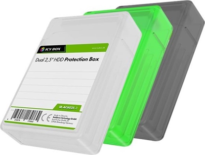 Изображение ICY BOX Zestaw trzech pudełek na dyski twarde 2.5" (IB-AC6025)