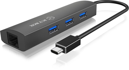 Attēls no ICY BOX IB-HUB1406-C USB 3.2 Gen 1 (3.1 Gen 1) Type-C Anthracite