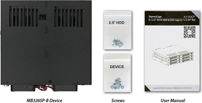 Attēls no Kiesze Icy Dock 6 dysków SSD, SATA3 (MB326SP-B)