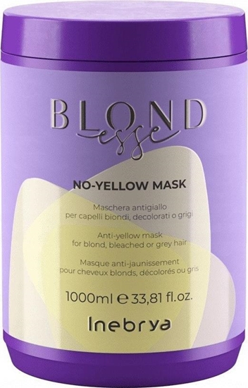 Picture of Inebrya INEBRYA_Blondesse No-Yellow Mask maska do włosów blond, rozjaśnionych, z pasemkami i siwych 1000ml