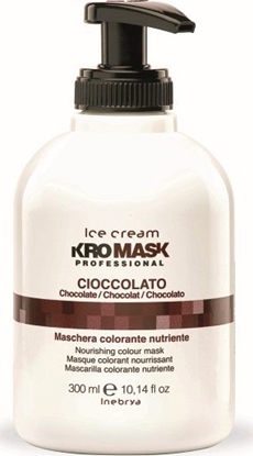 Attēls no Inebrya Maksa Ice Cream Kromask Professional Cioccolato do włosów kasztanowych Chocolate 300ml