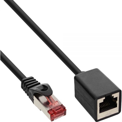Picture of InLine Kabel przedueniowy Cat.6, S/FTP, PiMf, 250MHz, czarny, 5m (76905X)