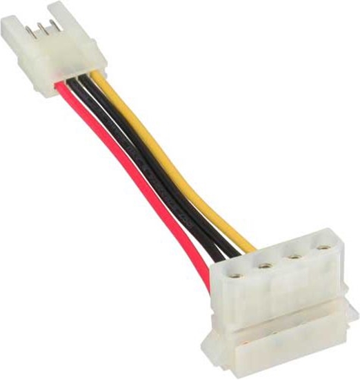 Picture of InLine Molex - 4-pin Floppy, 0.06m, Wielokolorowy (26622)