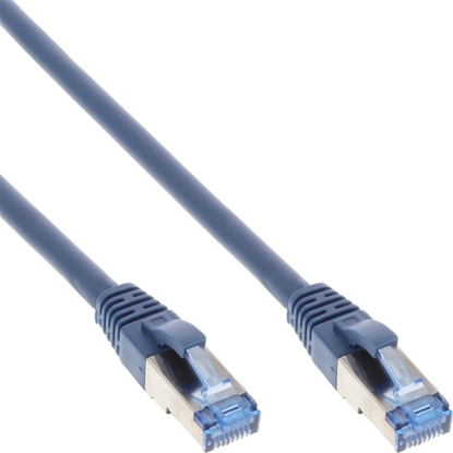 Picture of InLine Patch Cable - S / FTP (PiMf) - Cat.6A - 500MHz - Halogen Free - Copper - Blue - 20m (76820B)