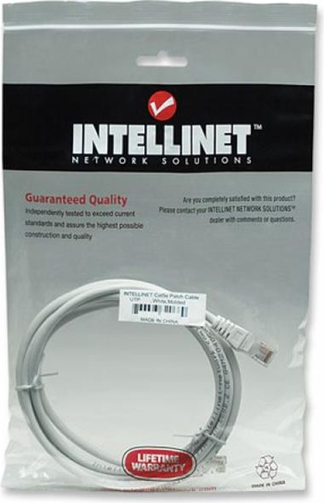Изображение Intellinet 320696 networking cable White 3 m Cat5e U/UTP (UTP)