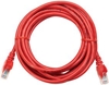 Изображение Intellinet Network Patch Cable, Cat5e, 5m, Red, CCA, U/UTP, PVC, RJ45, Gold Plated Contacts, Snagless, Booted, Lifetime Warranty, Polybag