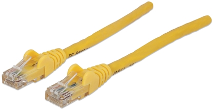 Attēls no Intellinet Network Patch Cable, Cat6, 0.5m, Yellow, CCA, U/UTP, PVC, RJ45, Gold Plated Contacts, Snagless, Booted, Lifetime Warranty, Polybag