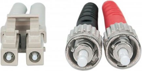 Изображение Intellinet Network Solutions Patchcord wiatowodowy OM3 50/125 MM ST-LC Duplex 3m (751124)