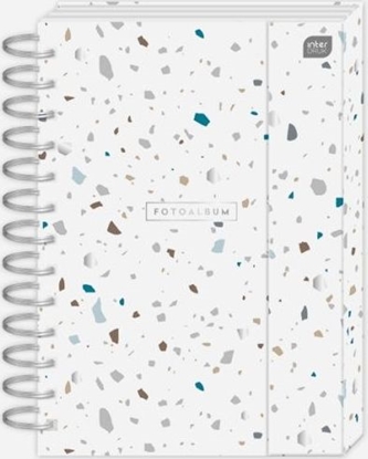 Attēls no Interdruk Album na zdjcia INTERDRUK B5 25k. zamknicie magnetyczne Terrazo Interdruk