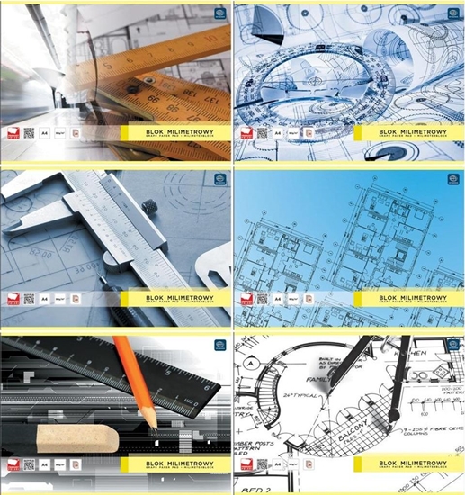 Picture of Interdruk Blok milimetrowy A4 20k biay 10szt.