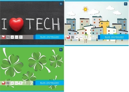 Attēls no Interdruk Blok techniczny A3 10k biay