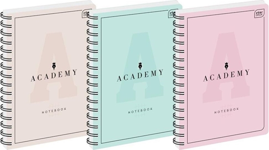 Picture of Interdruk Koozeszyt A4/100K kratka Academy Pastel (5szt)