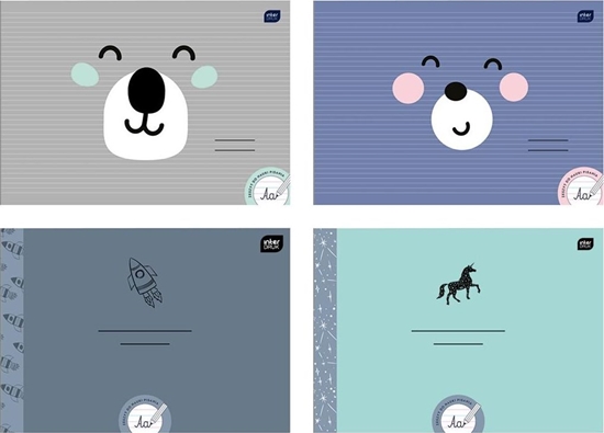 Picture of Interdruk Zeszyt A4/32K linia podw. do nauki pisania (10szt)