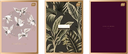 Attēls no Interdruk Zeszyt A4/60K kratka Metallic Satin Gold (5szt)