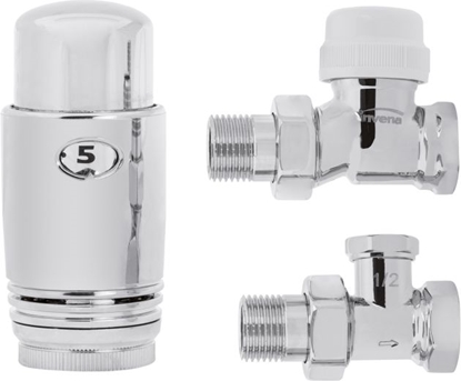 Изображение Invena Zestaw termostatyczny prosty chrom 1/2" (CD-79-P15)