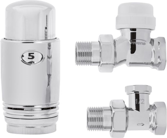 Изображение Invena Zestaw termostatyczny prosty chrom 1/2" (CD-79-P15)
