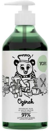 Изображение Yope Naturalny pyn do mycia naczy Ogórek 750 ml