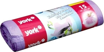 Attēls no York Mocne Worki na mieci Odpady Zawizywane 60l 16 szt.