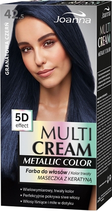 Изображение Joanna Multi Cream Metallic Color 5D Effect 42.5 Granatowa Czerń