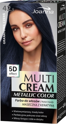 Attēls no Joanna Multi Cream Metallic Color 5D Effect 42.5 Granatowa Czer